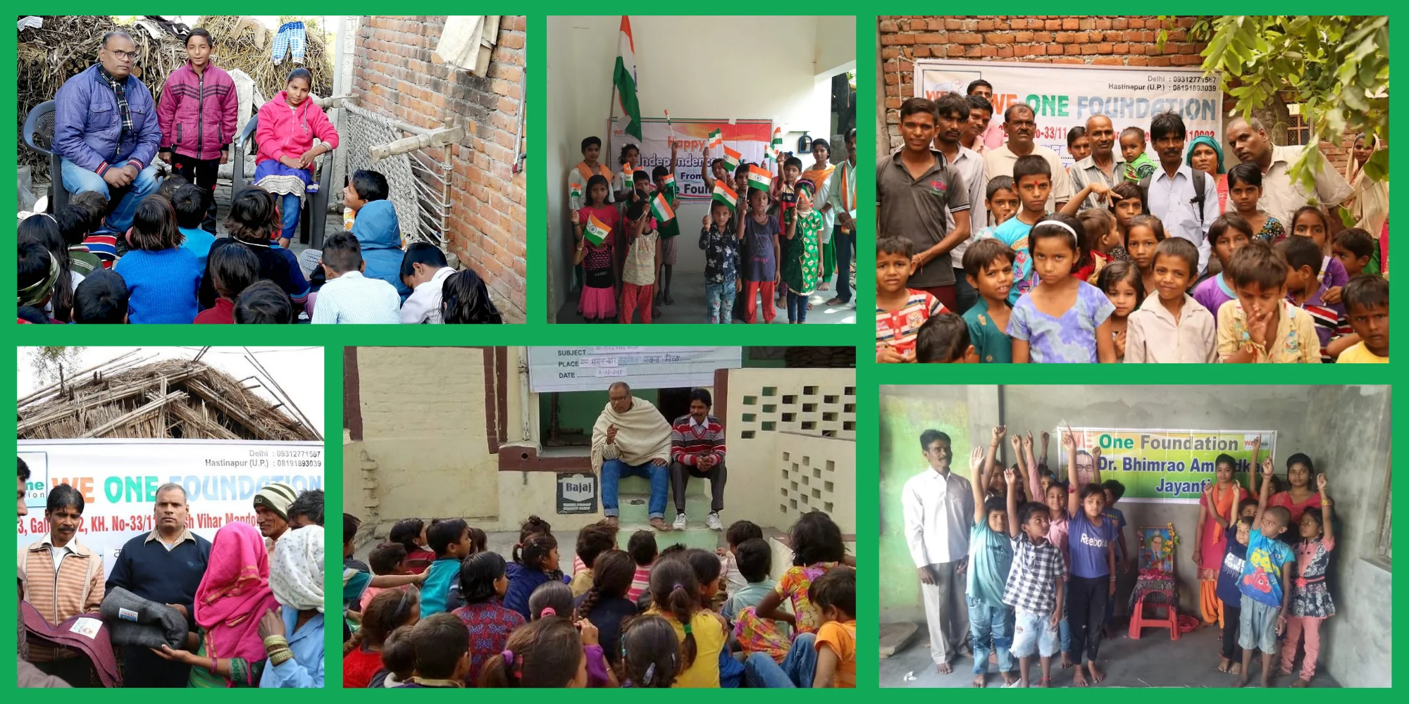 Black Minimalist Charity Humanity Non Profit Banner